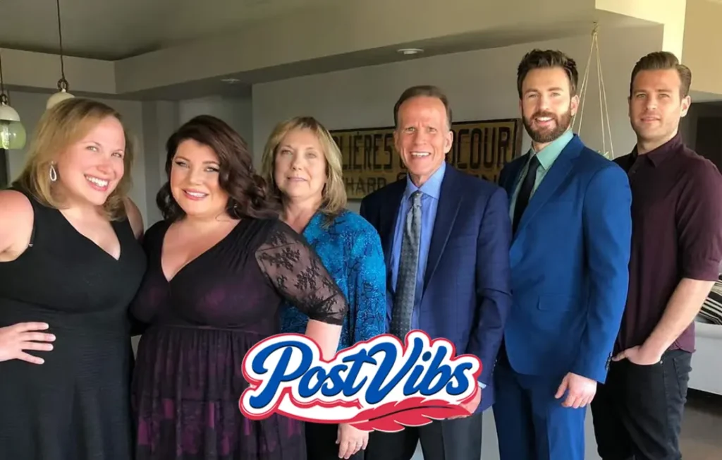 Carly Evans with her brother Chris Evans from the Evans family