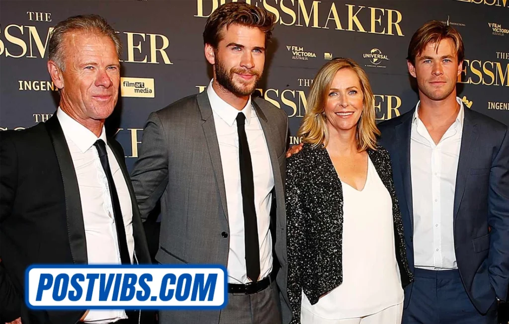 Craig Hemsworth Father of Hollywood Star Chris Hemsworth with his family Luke Liam and Chris