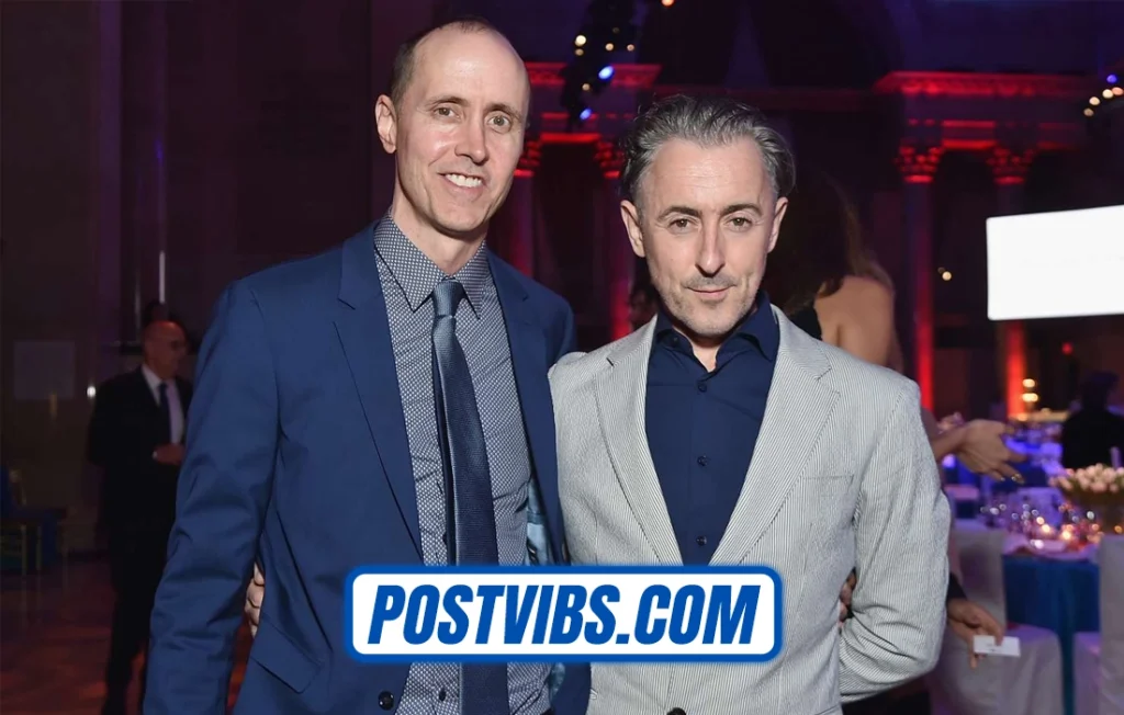 Grant Shaffer with spouse Alan Cumming at a public event