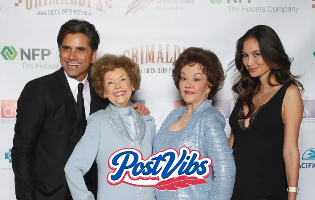 Janeen Stamos with her children and family outside California home