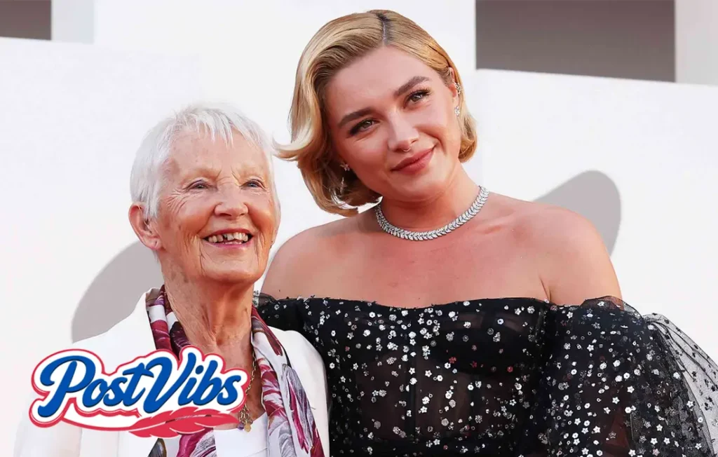 Deborah Mackin smiling with her daughter, actress Florence Pugh