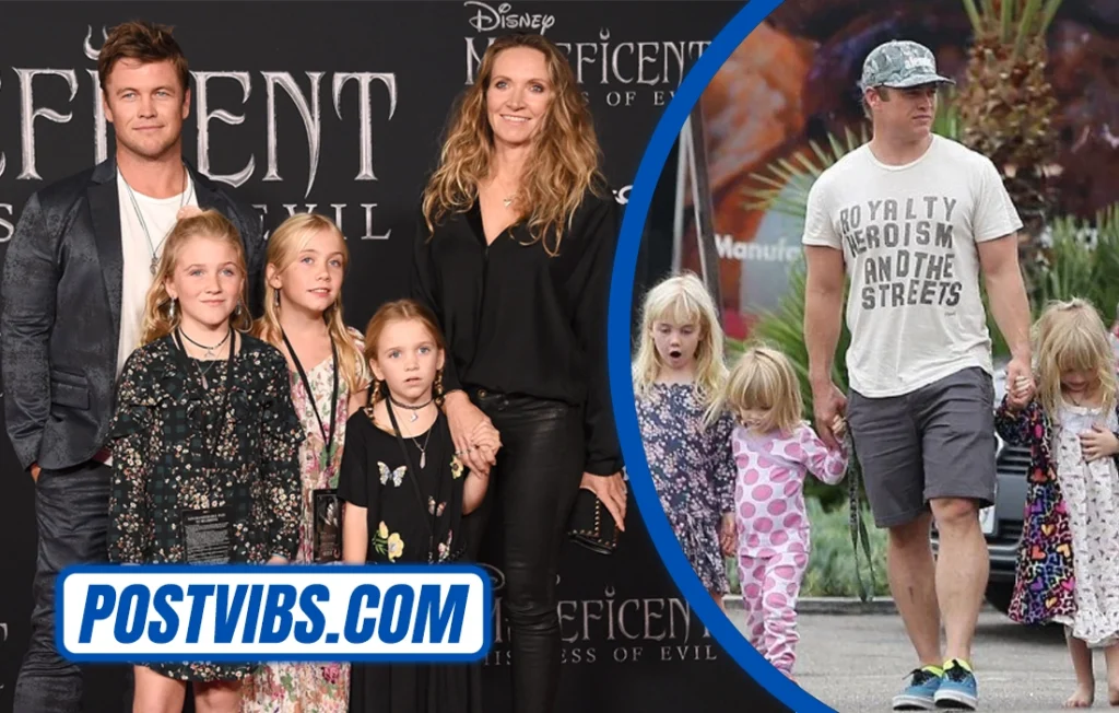 Holly Hemsworth with her father Luke Hemsworth and family members