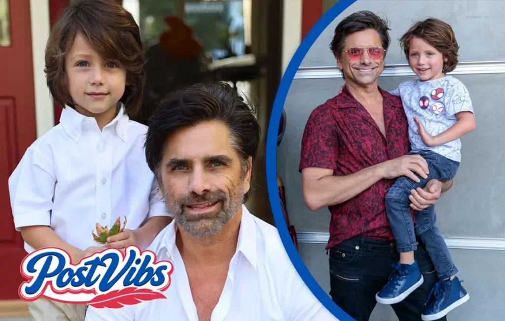 Bill Stamos son of John Stamos smiling during a family moment